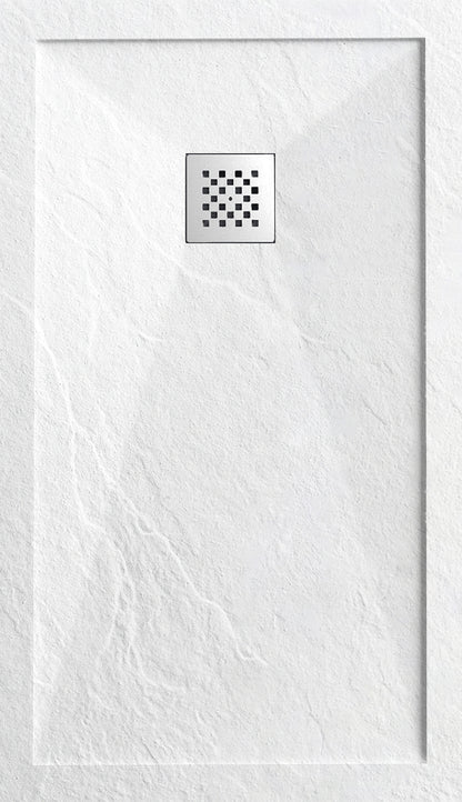 Novo I Series Solid Slate Stone 30mm Shower Tray with  Waste System