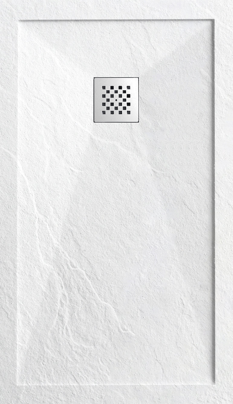Novo I Series Solid Slate Stone 30mm Shower Tray with  Waste System