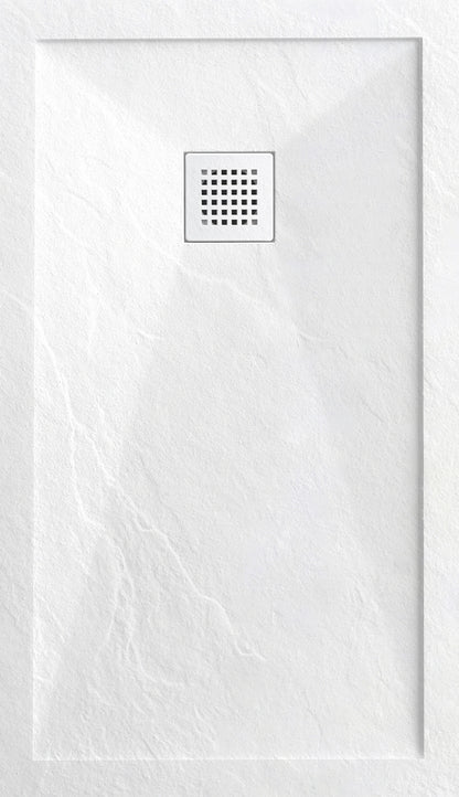 Novo I Series Solid Slate Stone 30mm Shower Tray with  Waste System