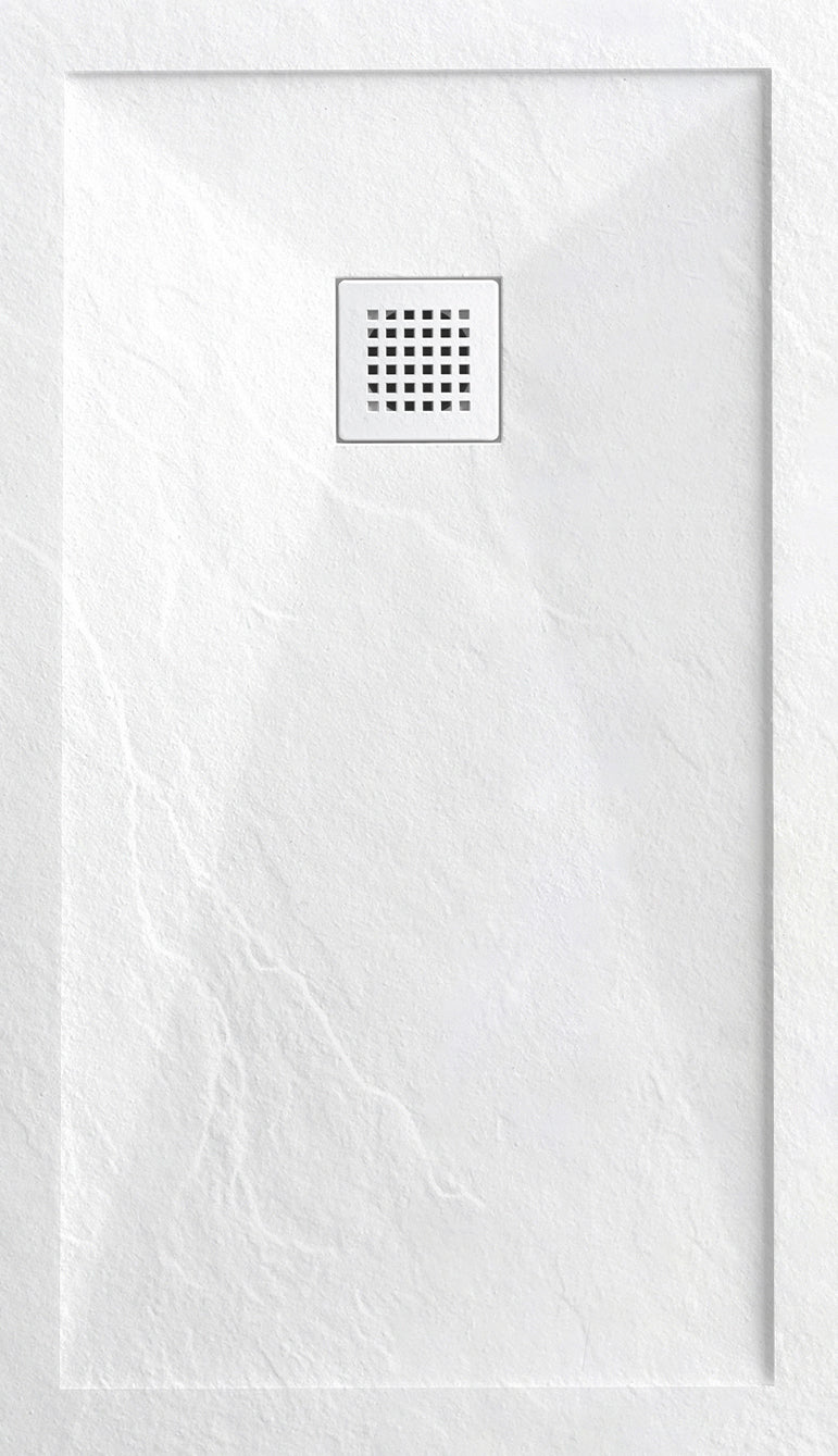 Novo I Series Solid Slate Stone 30mm Shower Tray with  Waste System
