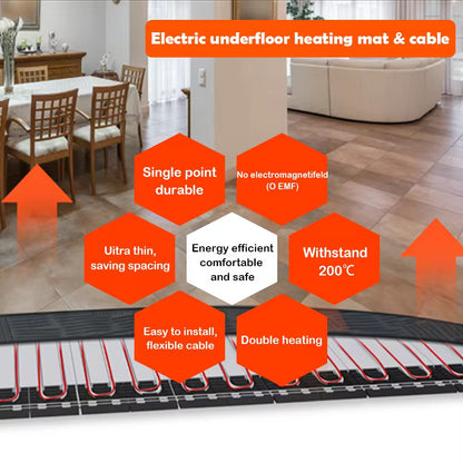 Novo 200W Quick Warmrite Electric Self Adhesive  Underfloor Heating Mat