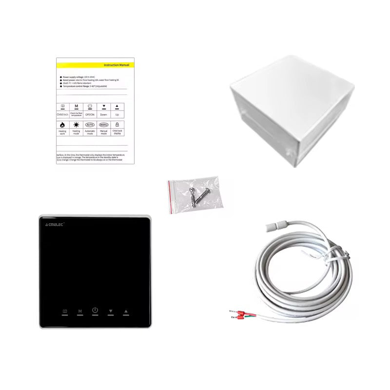 Novo Smart WiFi  Glass Thermostat Black