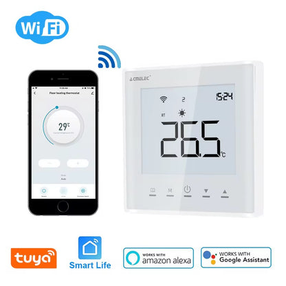 Novo Smart WiFi  Glass Thermostat Black