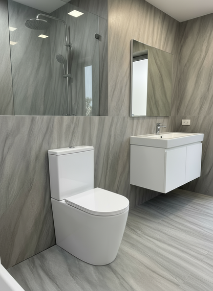 Novo Clinex Compact Comfort Height Rimless  Fully back Toilet Pack