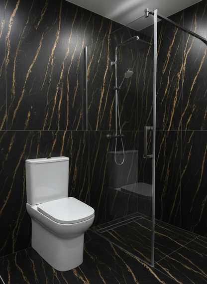 Novo Mora Comfort Height Rimless  Fully back Toilet Pack