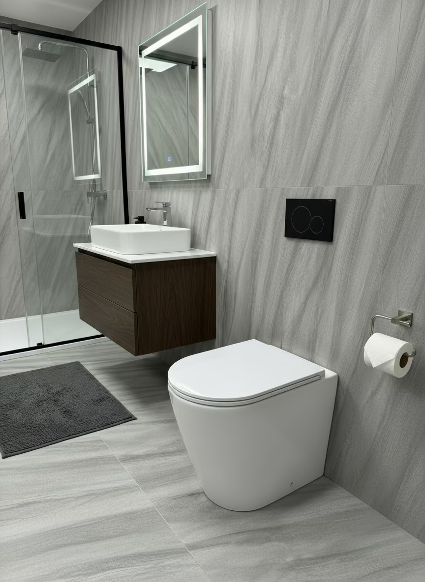 Novo Comfort Height Clinex Back To Wall Short  & Soft Close Seat