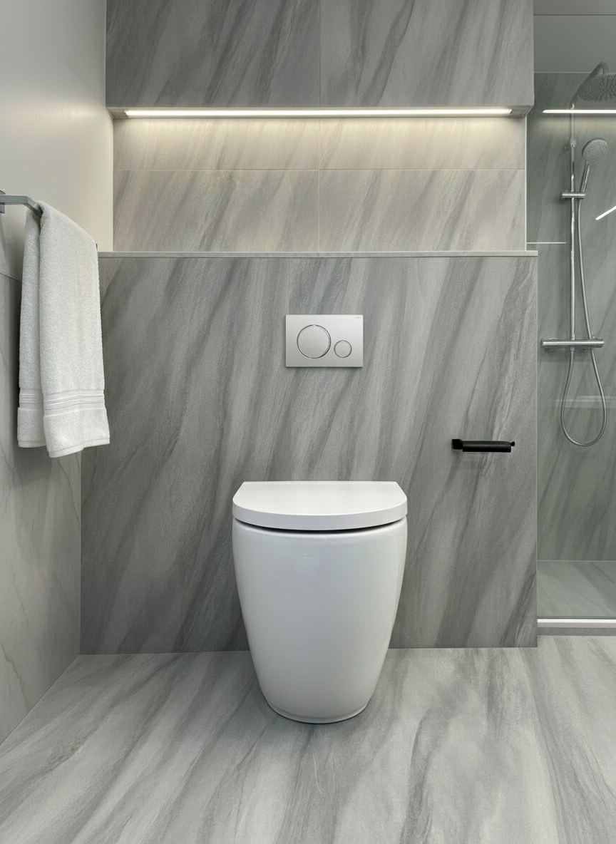 Novo Arta Comfort Height Back To Wall Short  & Soft Close Seat