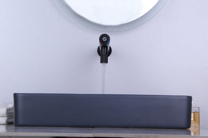 Novo HC-5 Matt Black Wall Mounted Basin Mixer Tap