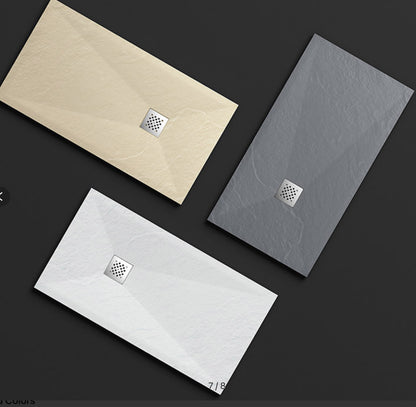Novo F Series 1100x800 Slate Stone 25mm Shower Tray with  Waste System