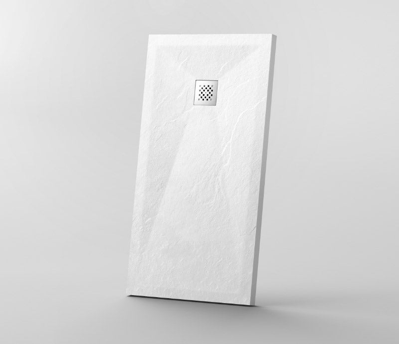 Novo F Series 1100x800 Slate Stone 25mm Shower Tray with  Waste System