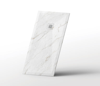 Novo 3D Marble Series 1200x800 Slate Stone 30mm Shower Tray with  Waste System