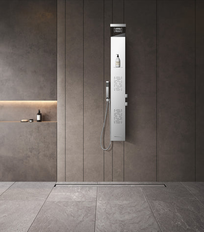 Novo Designer Column Kuadra shower Pack