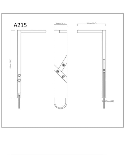Novo Designer Brighton Column  Shower System