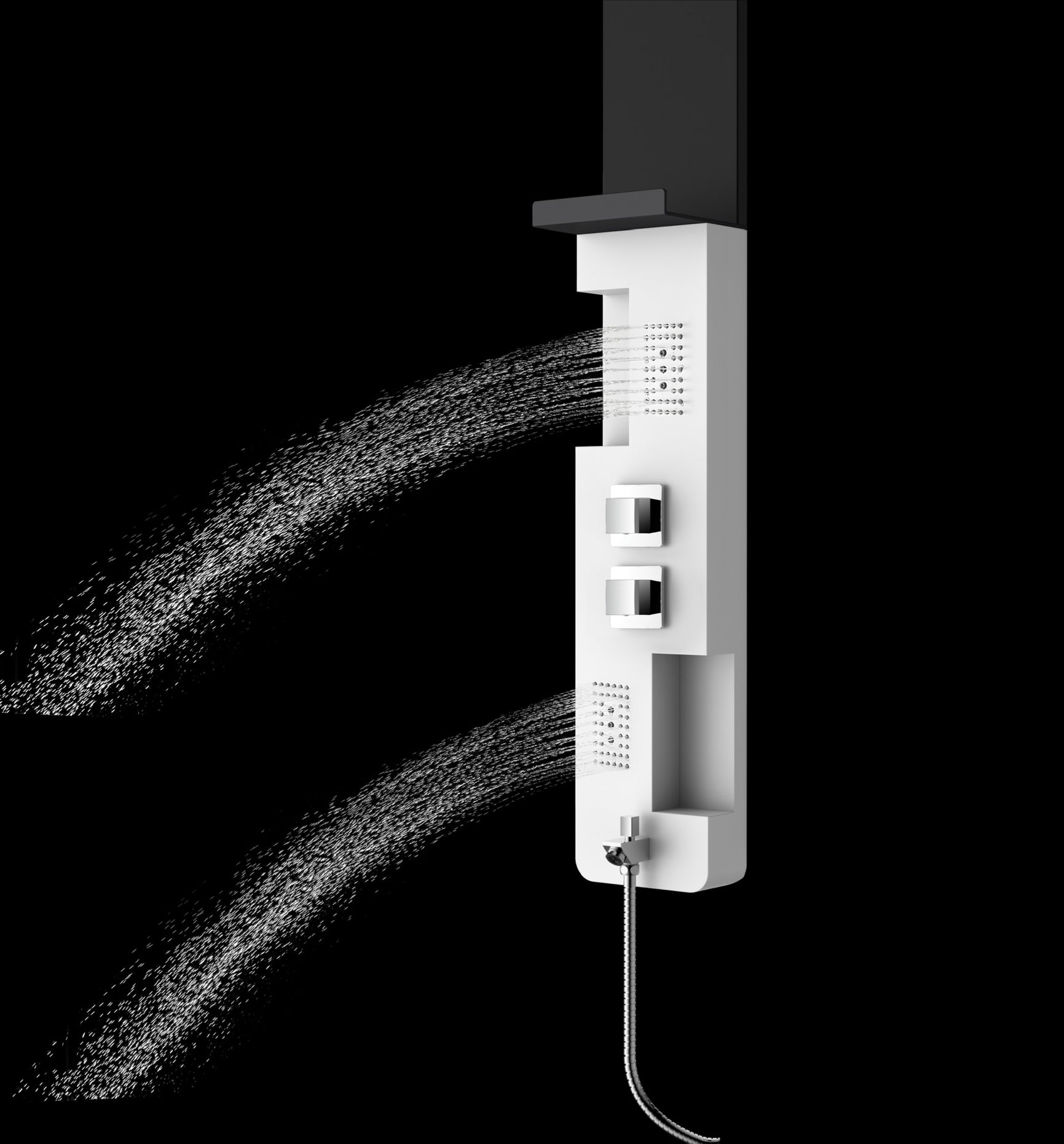 Novo GA Aluminium Designer Thermostatic Column shower Pack