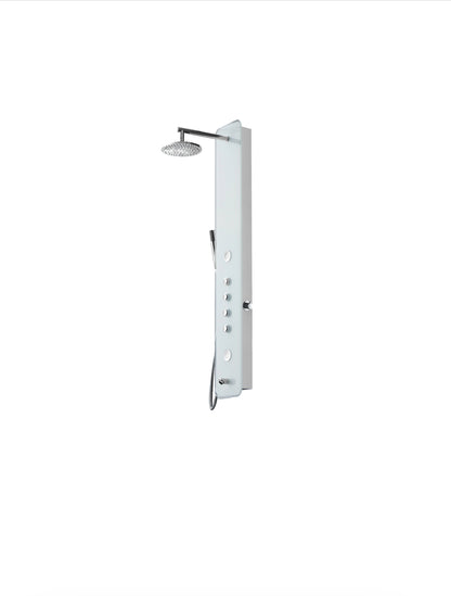 Novo Glass Aluminium Designer Thermostatic Column shower Pack