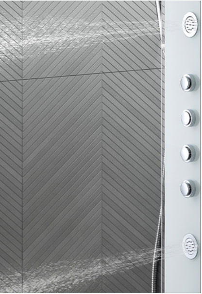 Novo Glass Aluminium Designer Thermostatic Column shower Pack