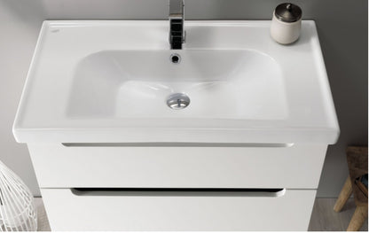 900 Frame Floorstanding 2-Draw with Single Door Handleless Vanity unit with Ceramic Basin