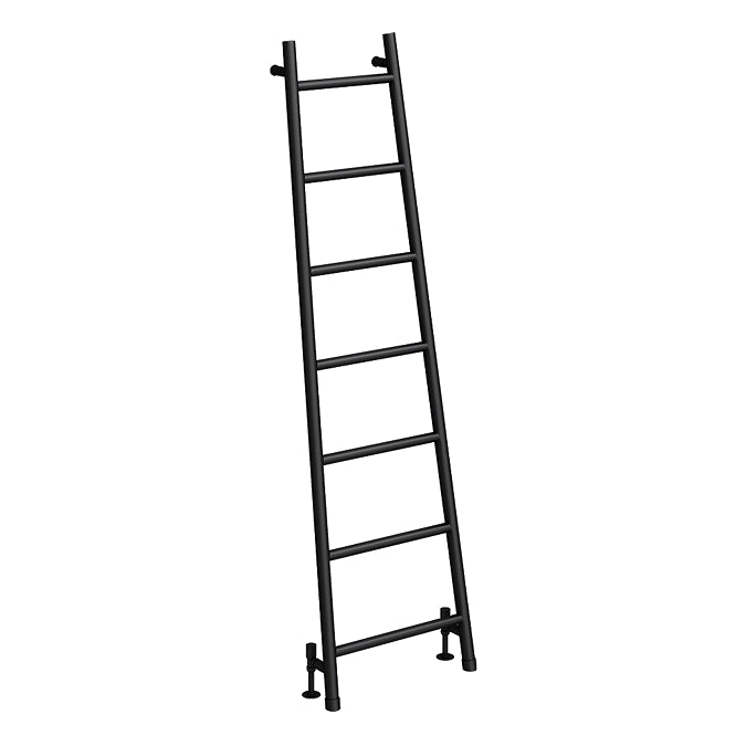 Novo LR-Vintage Ladder Designer Towel Warmer - Matt Black