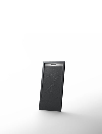 Novo Linear  Slate Stone 25mm Shower Tray with Linear Waste System