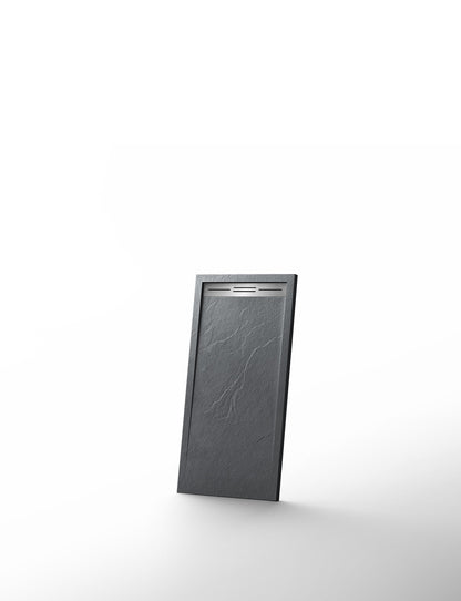 Novo Linear  Slate Stone 25mm Shower Tray with Linear Waste System