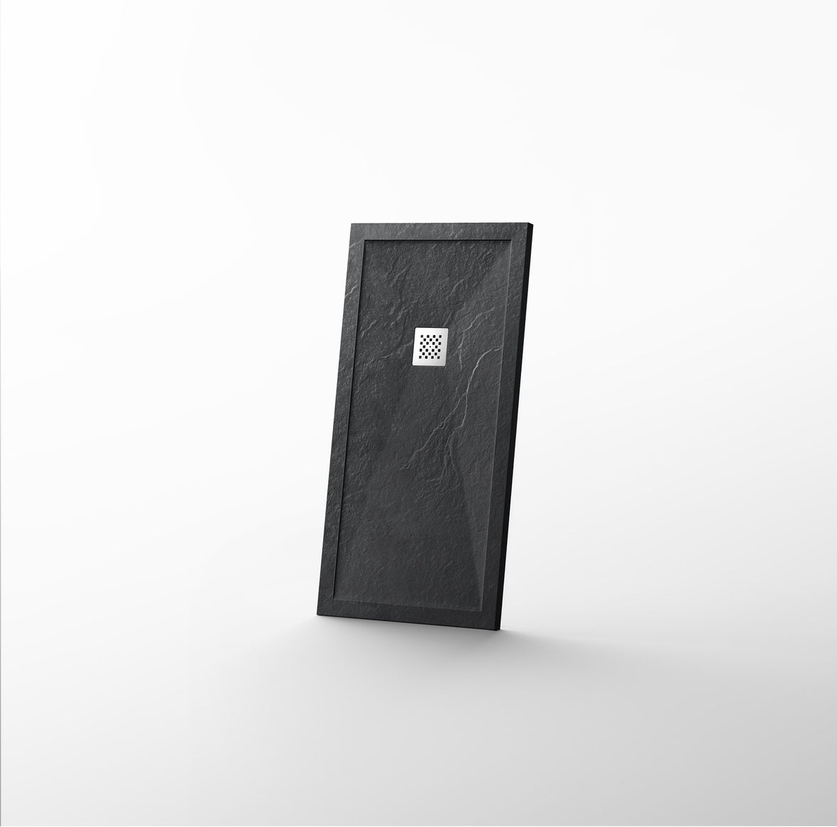 Novo I Series Solid Slate Stone 30mm Shower Tray with  Waste System