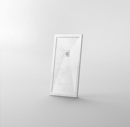 Novo I Series Solid Slate Stone 30mm Shower Tray with  Waste System