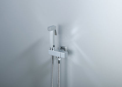 Novo Square Single Feed Bidet Spray Mixer Chrome
