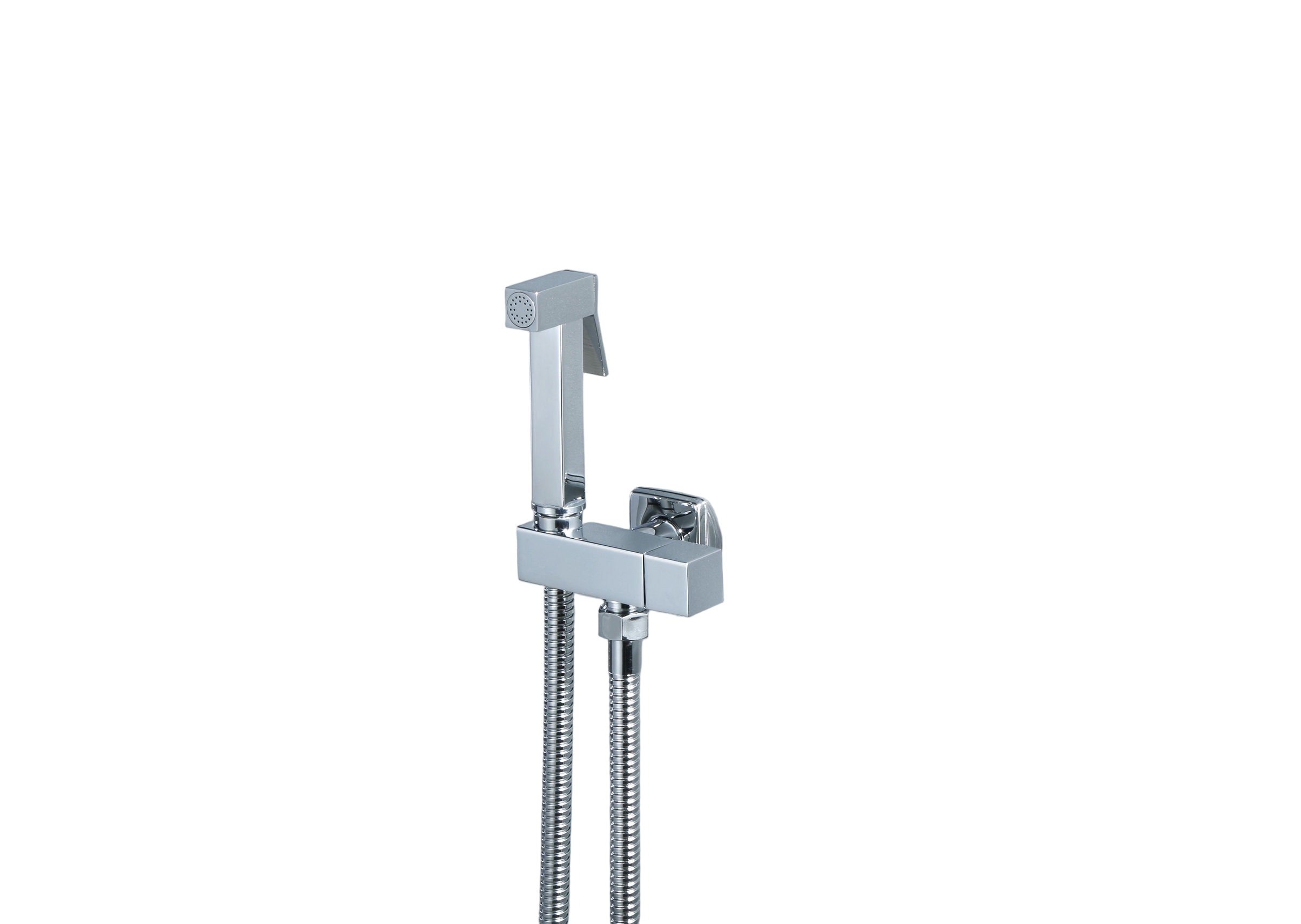 Novo Square Single Feed Bidet Spray Mixer Chrome