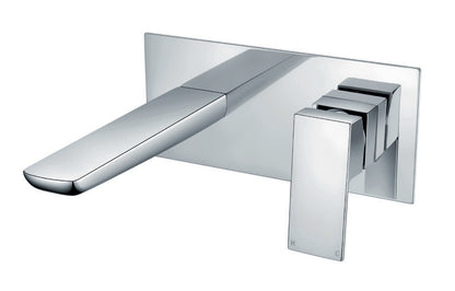 MRI Chrome Wall Mounted Basin Mixer