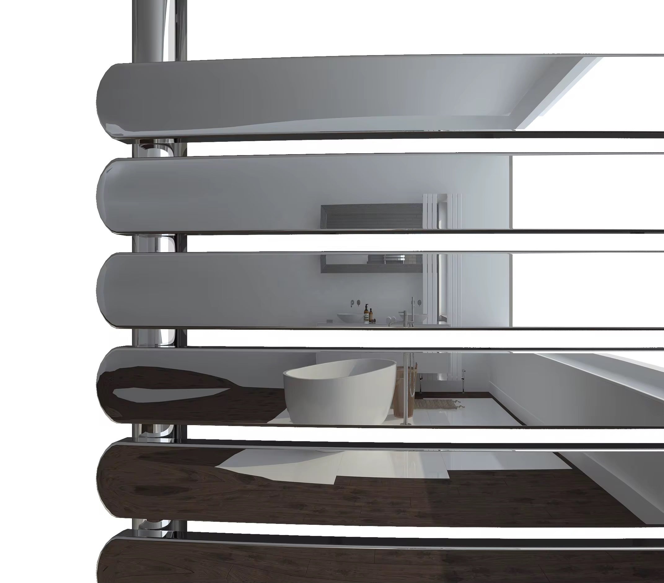 Novo D2  Towel Warmer Radiator - Chrome