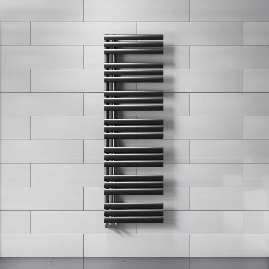Novo D9BC  Towel Warmer Radiator - Matt Black