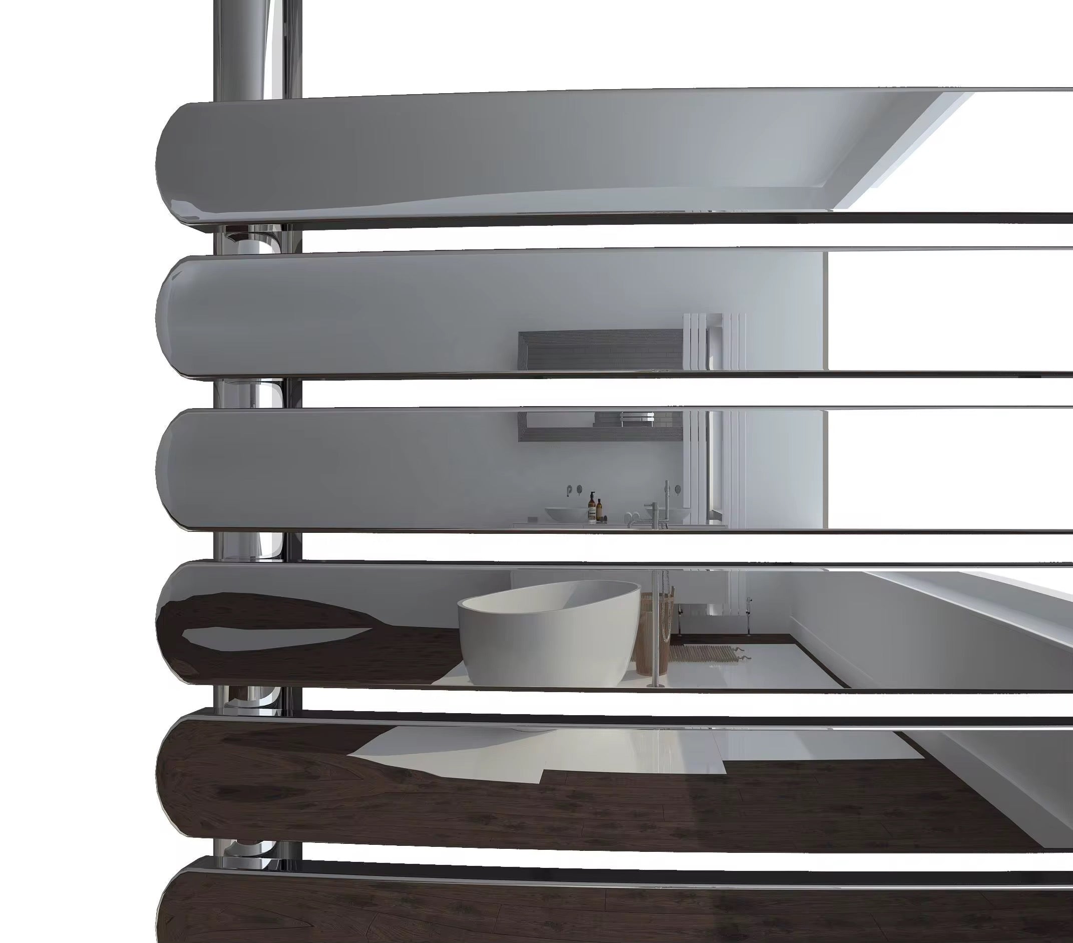Novo D2  Towel Warmer Radiator - Chrome