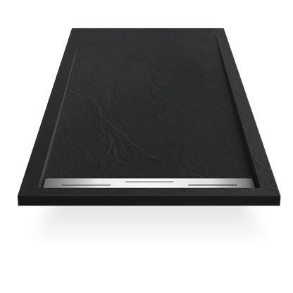 Novo Linear  Slate Stone 25mm Shower Tray with Linear Waste System