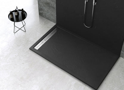 Novo Linear  Slate Stone 25mm Shower Tray with Linear Waste System