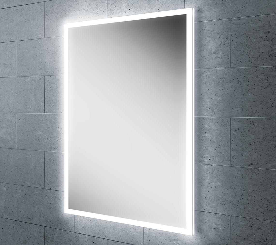 HIB Globe 50 Steam Free LED Mirror With Ambient Lighting 500 x 700mm