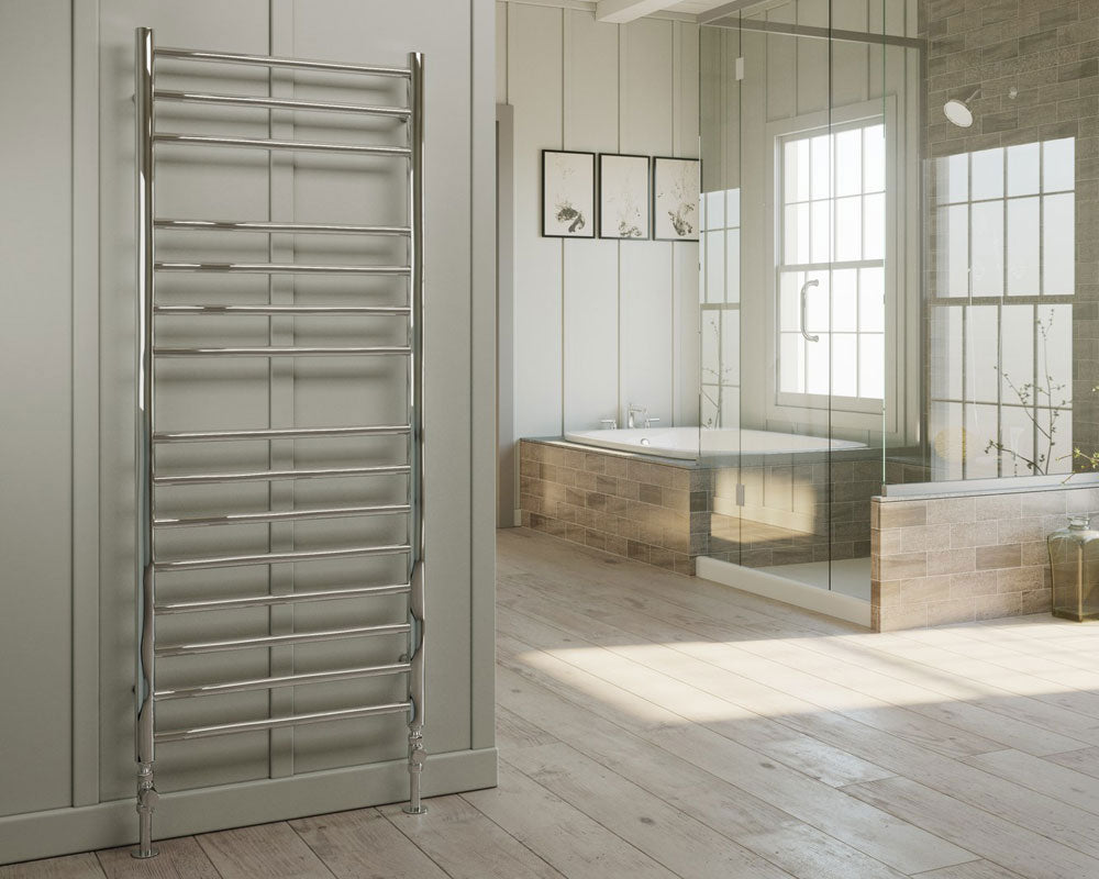 Dq Heating Siena Heated Towel Rail - Polished Stainless Steel