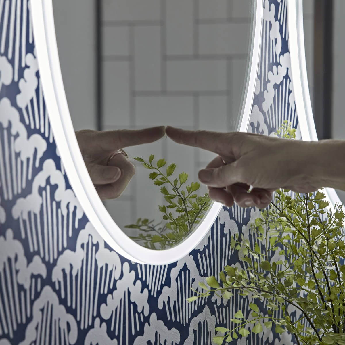 Tavistock Aster 490 x 650mm LED Illuminated Oval Mirror