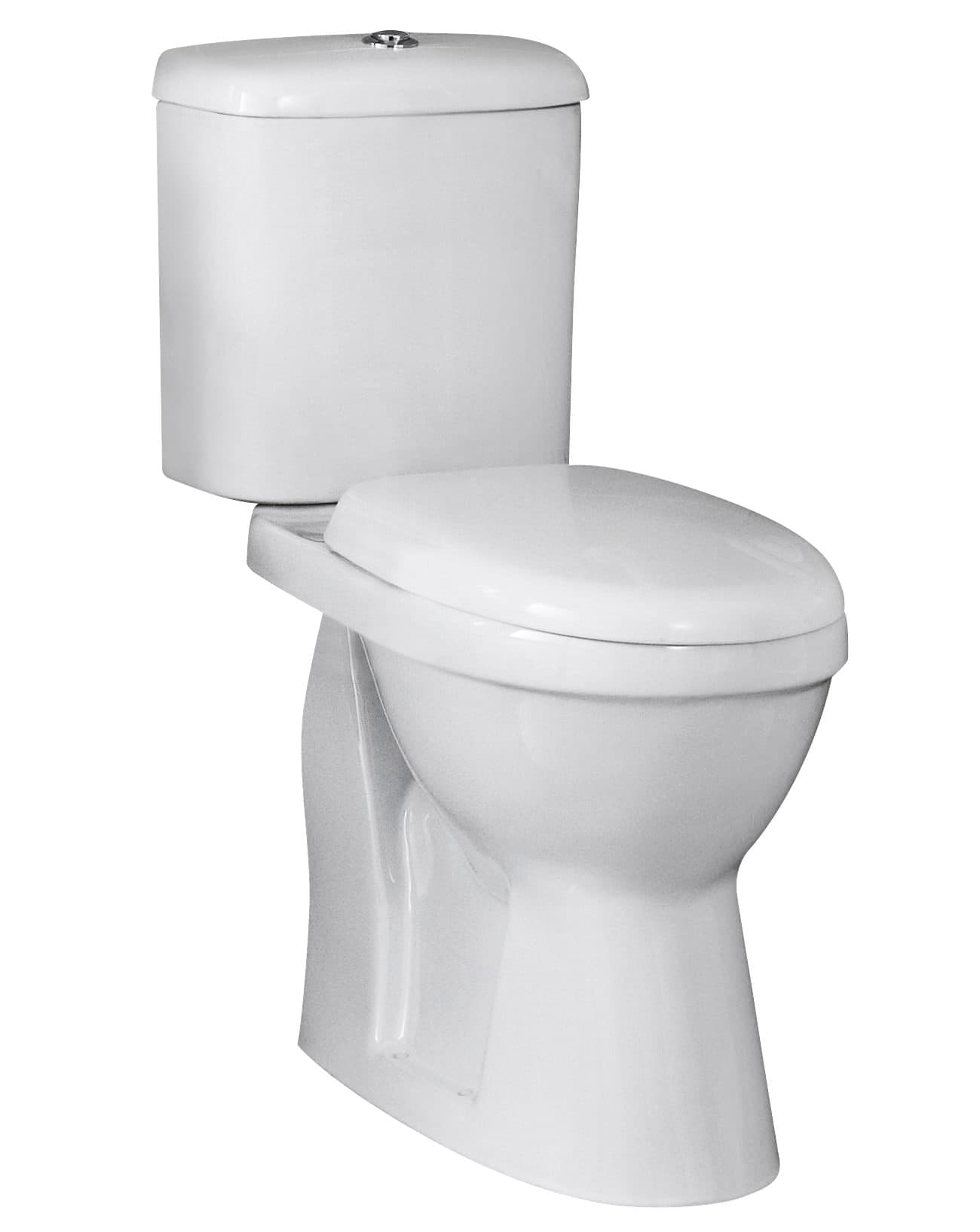 Nuie Doc M 360 x 650mm Comfort Height White Pan Cistern And Seat