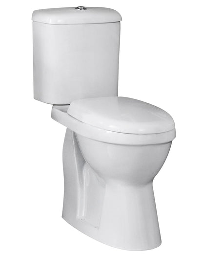 Nuie Doc M 360 x 650mm Comfort Height White Pan Cistern And Seat