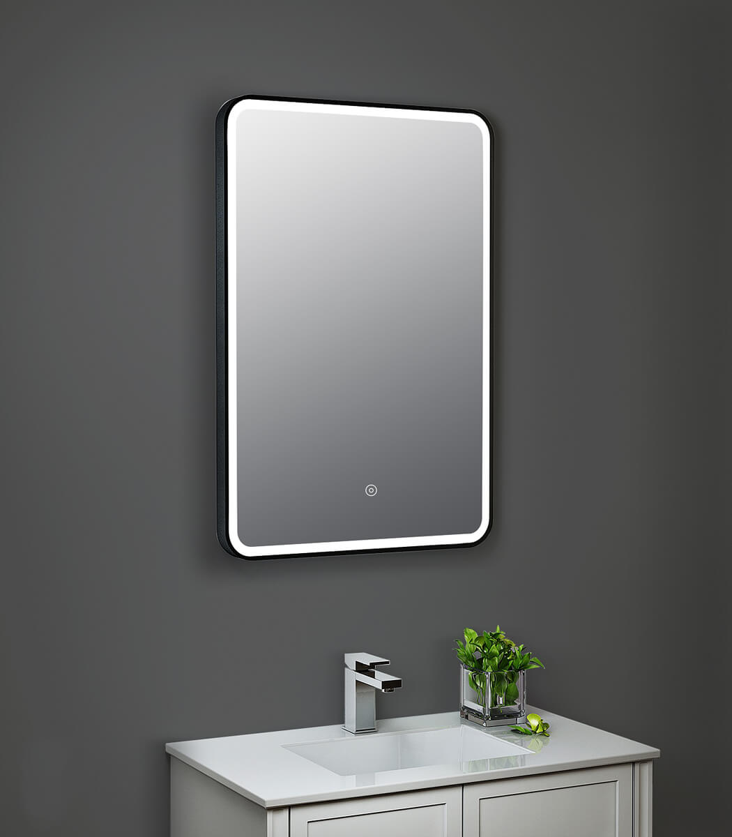 Hudson Reed 500 x 700mm Framed LED Illuminated Touch Sensor Mirror