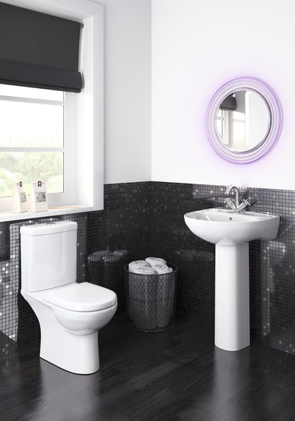 Nuie Lawton 625mm Compact Pan White With Cistern