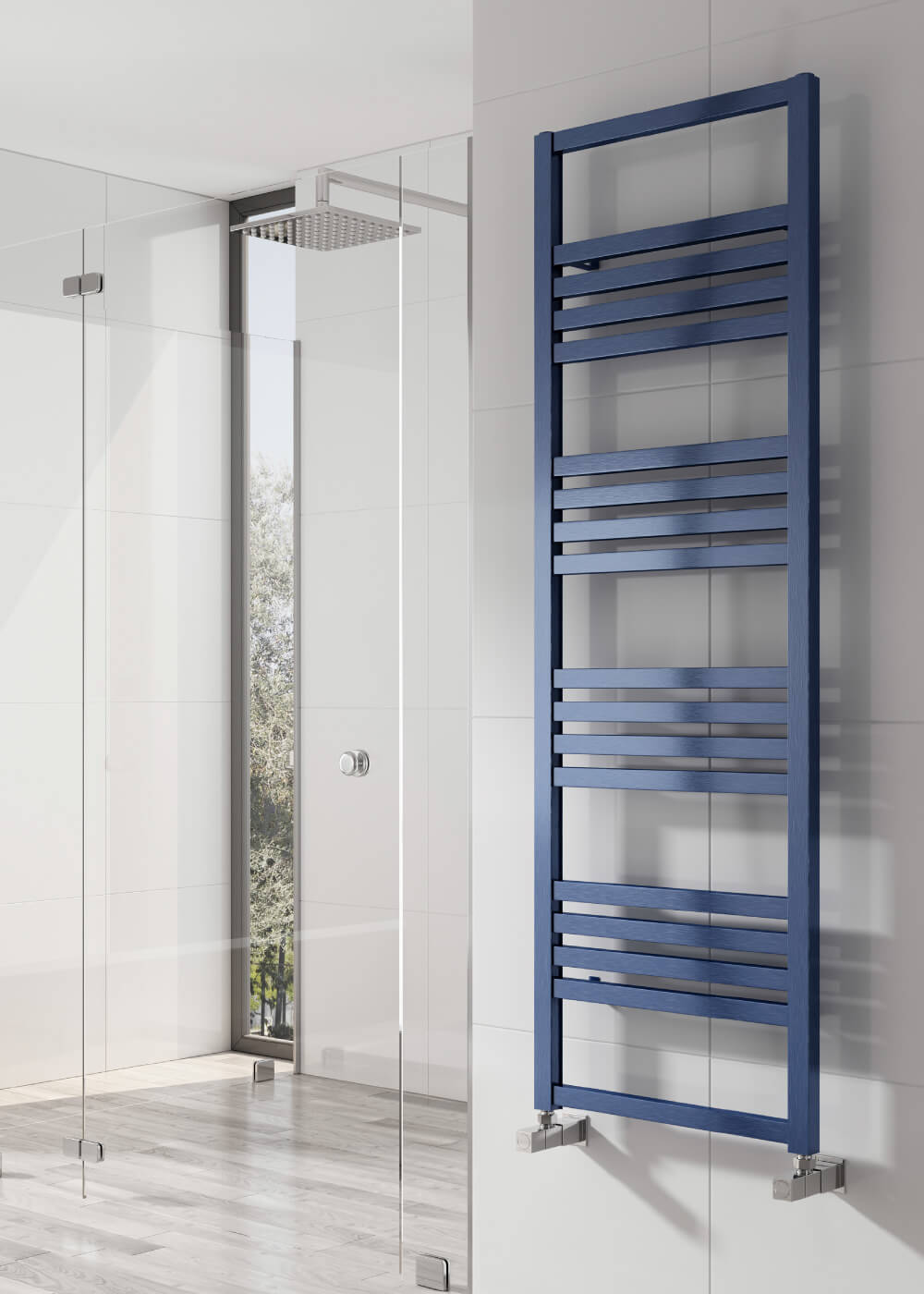 Reina Bolca 485mm Wide Straight Aluminium Towel Rail