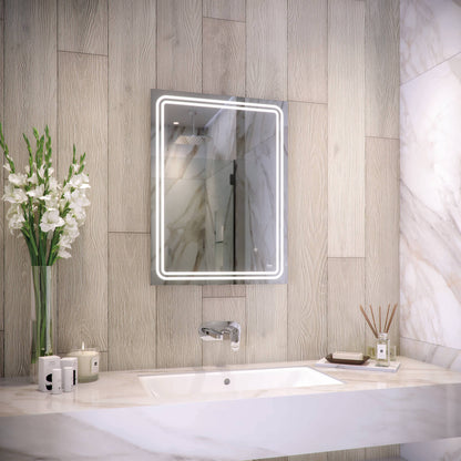 RAK Pluto LED Illuminated Portrait Mirror With Touch Sensor Switch 600 x 800mm