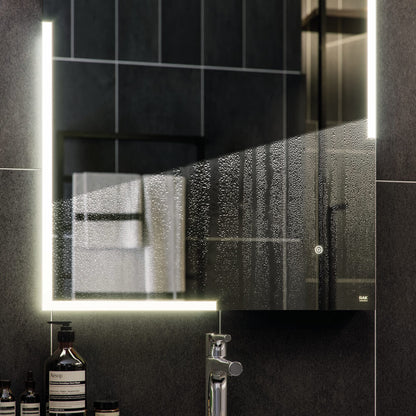 RAK Aquarius 420 x 1400mm LED Tall Dress Mirror With Demister And Touch Sensor Switch