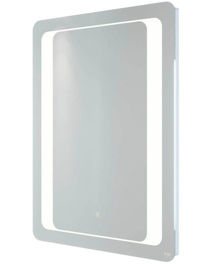 RAK Tanzanite 600 x 800mm LED Illuminated Mirror With Demister And Touch Sensor Switch