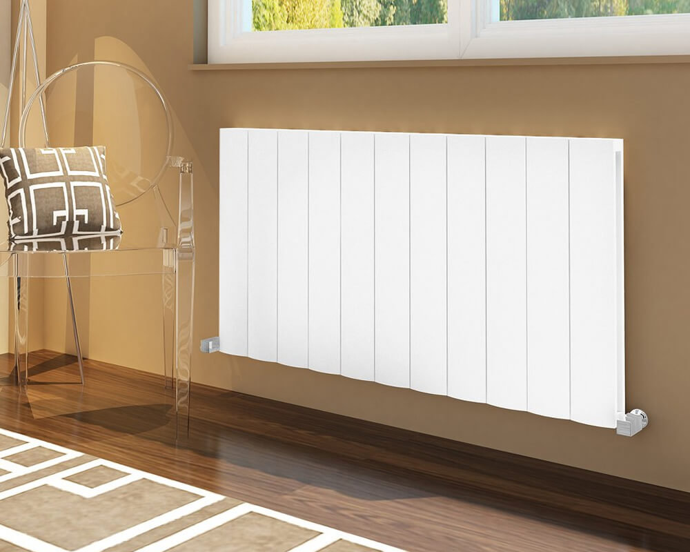 Tivolis Lugo 600mm High Double Panel Horizontal Aluminium Radiator