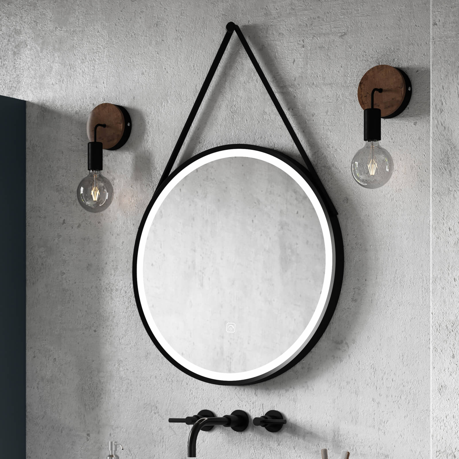Hudson Reed Salana Round Illuminated LED Mirror
