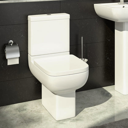 K-V  600 White Close To Wall Close Coupled WC Pan With Cistern