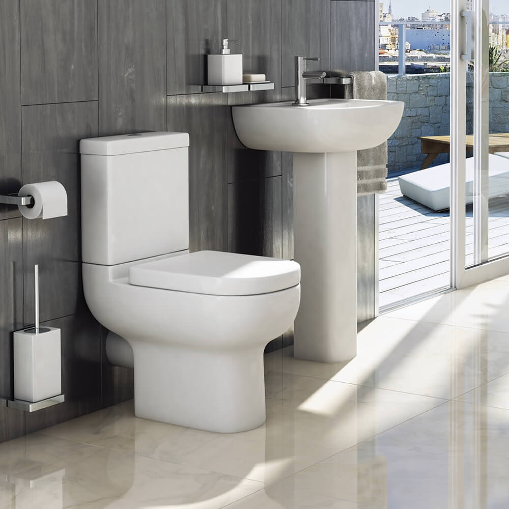 K-V Studio Close Coupled WC Pan With Cistern And Seat