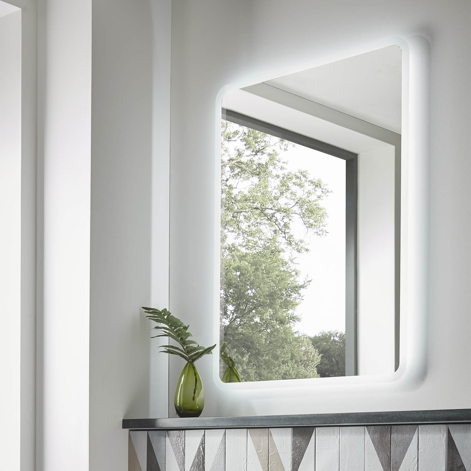 Tavistock Evade LED Illuminated Mirror With Demister Pad